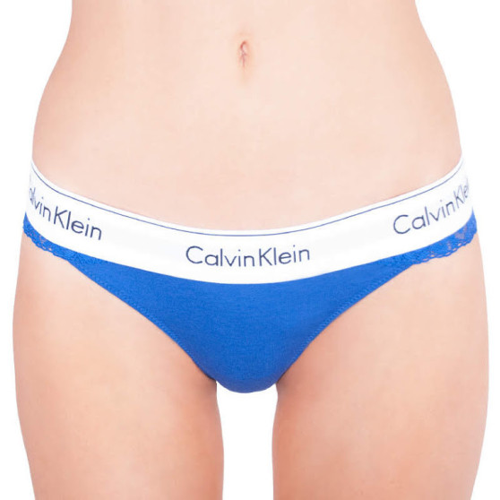 Damen Tangas Calvin Klein blau (QF4585E-PZ6)