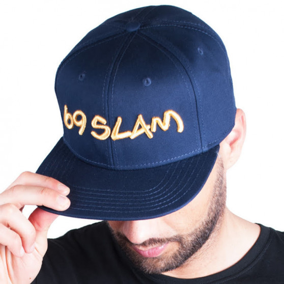 Kappe 69SLAM Logo - JP dunkelblau mit goldener Beschriftung