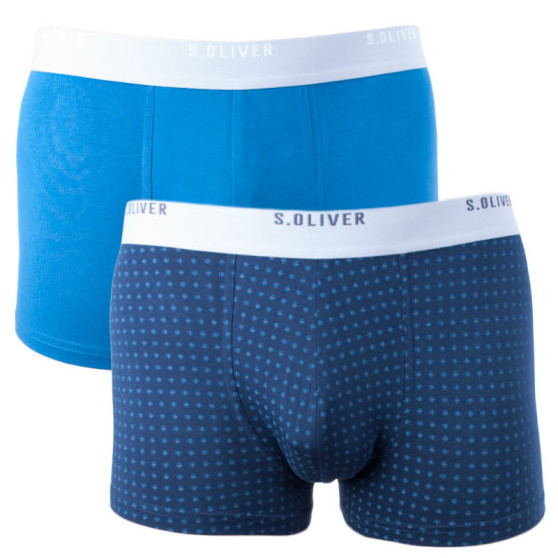2PACK Herren Klassische Boxershorts S.Oliver blau (26.899.97.4240 17E2)
