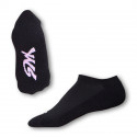 Socken Styx indoor schwarz mit rosa Schriftzug (H214)