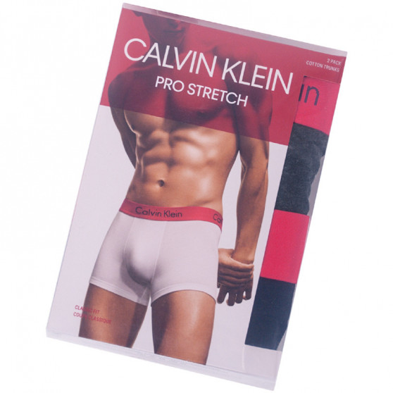 2PACK Herren Klassische Boxershorts Calvin Klein mehrfarbig (NB1463A-BFA)