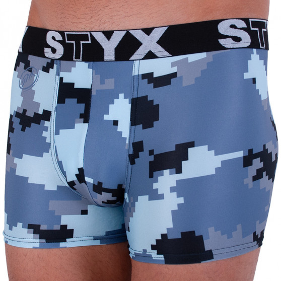Herren Klassische Boxershorts Styx art sportlicher Gummizug Camouflage Digital (G657)