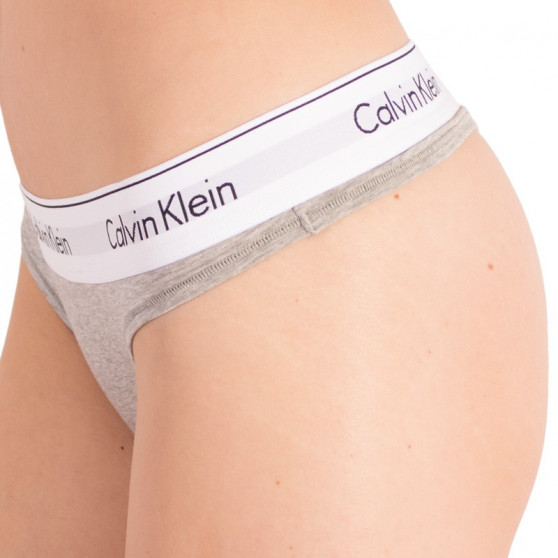 Damen Tangas Calvin Klein Übergroße grau (QF5117E-020)