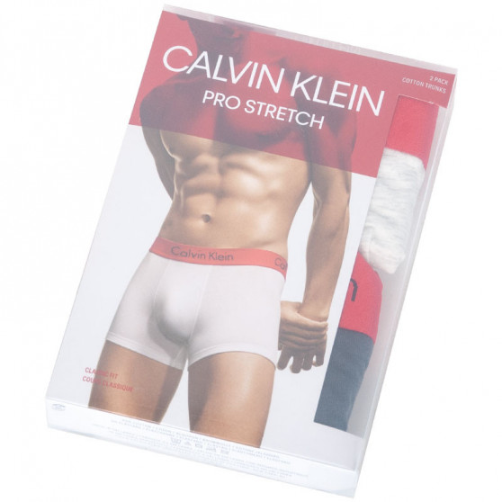 2PACK Herren Klassische Boxershorts Calvin Klein mehrfarbig (NB1463A-HNB)
