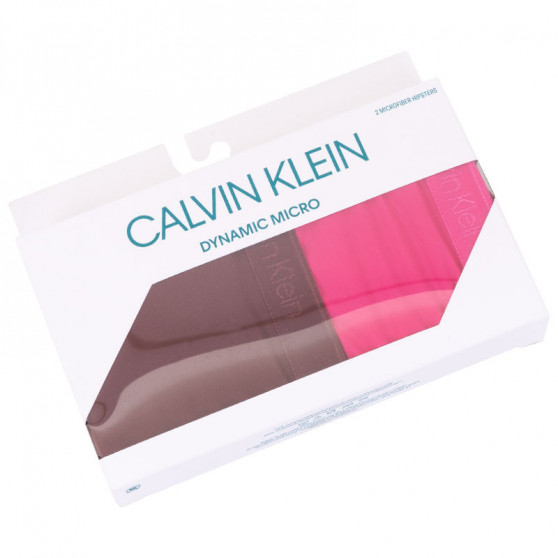 2PACK Damen Slips Calvin Klein mehrfarbig (QD3696E-TMU)