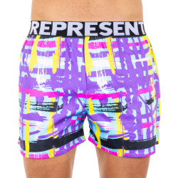 Herren Boxershorts Represent exklusive Mike moderne Kunst lila