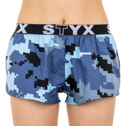 Damen Boxershorts Styx art sportlicher Gummizug Tarnmuster digital (T657)