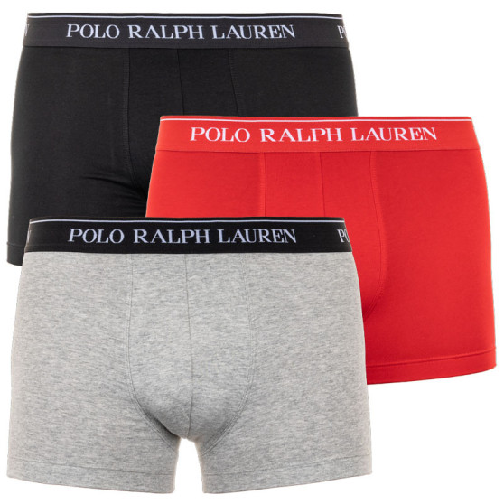 3PACK Herren Klassische Boxershorts Ralph Lauren mehrfarbig (714662050022a)