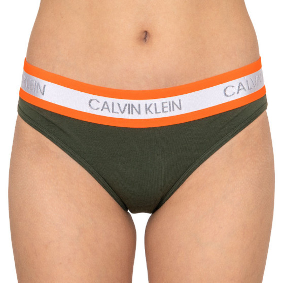 Damen Slips Calvin Klein grün (QF5460E-FDX)