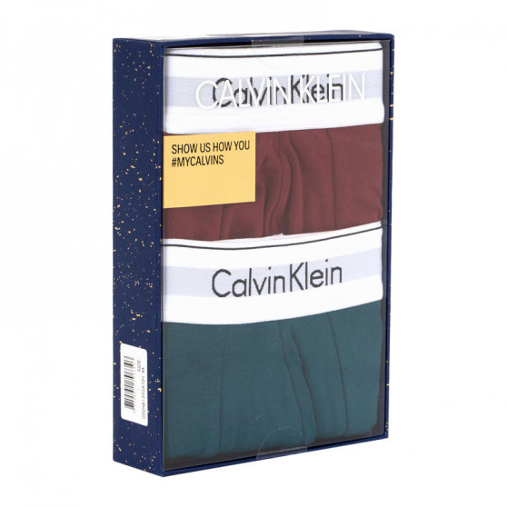 2PACK Herren Klassische Boxershorts Calvin Klein mehrfarbig (NB1393A-FJN)