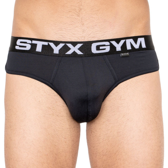 Herren Slips Styx funktionell sportlich elastisch schwarz (S740)