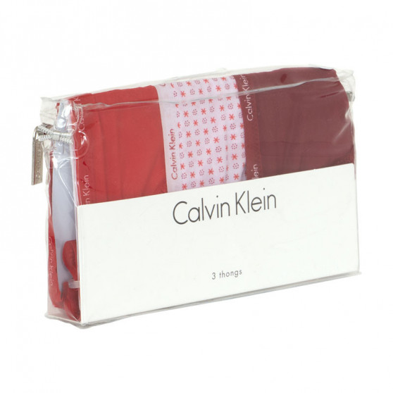 3PACK Damen Tangas Calvin Klein mehrfarbig (QD3592E-3MJ)