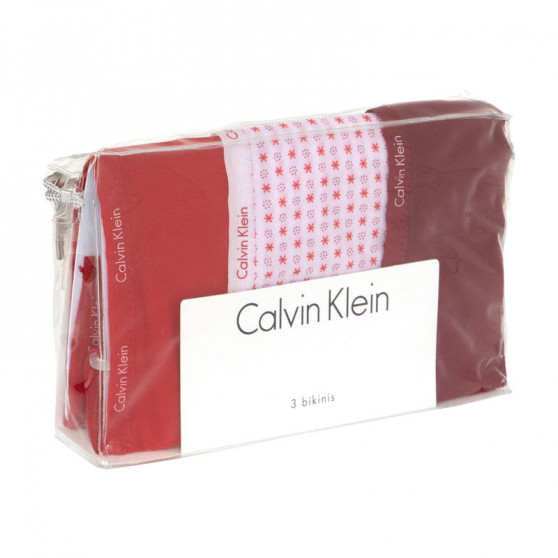 3PACK Damen Slips Calvin Klein mehrfarbig (QD3591E-3MJ)