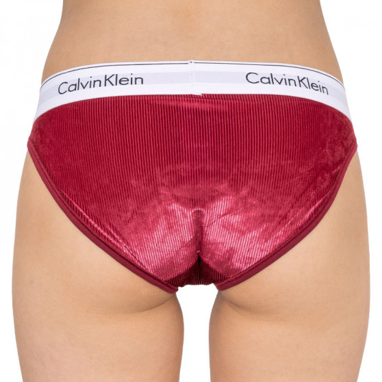 Damen Slips Calvin Klein burgundy (QF5513E-2XV)