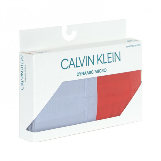 2PACK Damen Slips Calvin Klein mehrfarbig (QD3696E-XCC)