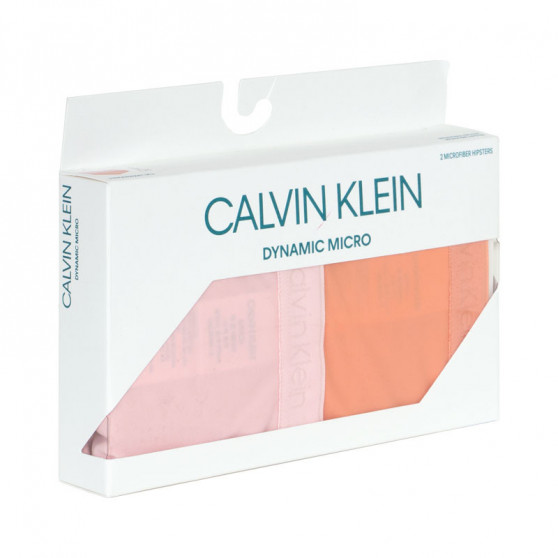 2PACK Damen Slips Calvin Klein mehrfarbig (QD3696E-CDJ)