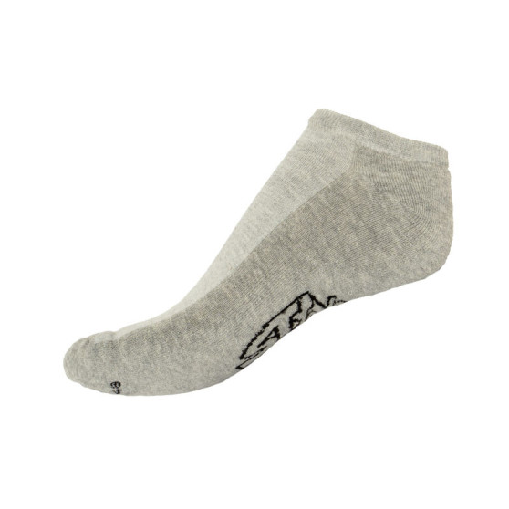 Socken Styx indoor grau mit schwarzem Schriftzug (H253)