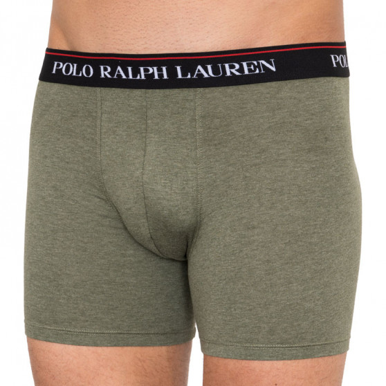 3PACK Herren Klassische Boxershorts Ralph Lauren mehrfarbig (714730410011)