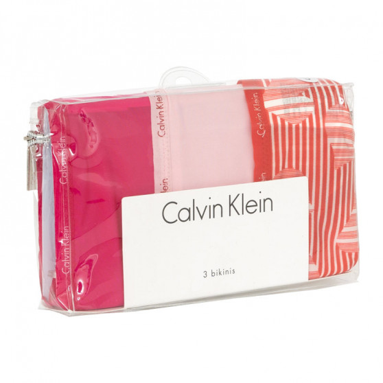 3PACK Damen Slips Calvin Klein mehrfarbig (QD3591E-QQ3)