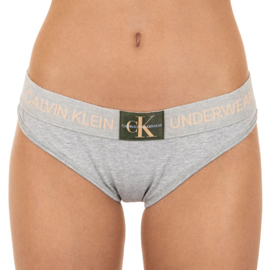 Damen Slips Calvin Klein grau (QF4921E-GCD)