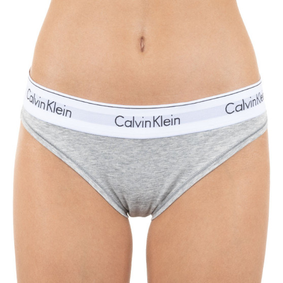 Damen Slips Calvin Klein Übergröße grau (QF5118E-020)