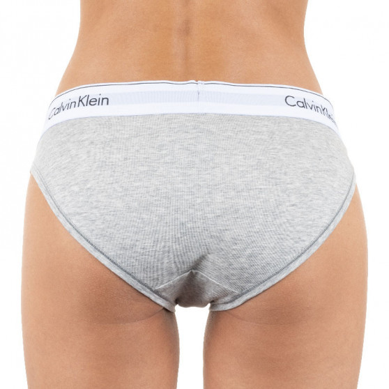 Damen Slips Calvin Klein Übergröße grau (QF5118E-020)