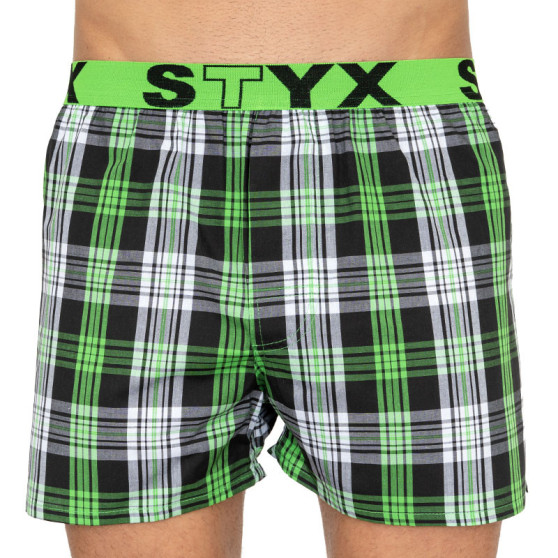 Ohne Verpackung - Herren Boxershorts Styx sportlich elastisch mehrfarbig (B802)