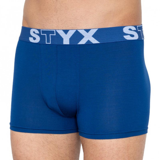 3PACK Herren Klassische Boxershorts Styx sportlicher Gummizug blau (G9676869)