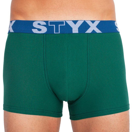 Herren Klassische Boxershorts Styx Sport elastisch dunkelgrün (G1066)