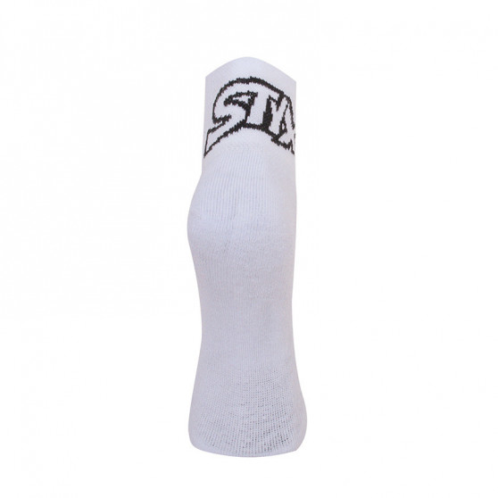 Sneaker Socken Styx weiß mit schwarzem Logo (HK1061)