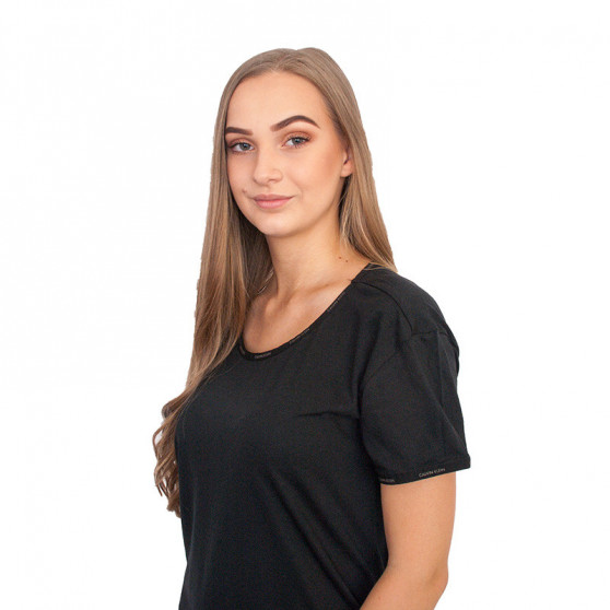 Damen Nachthemd Calvin Klein schwarz (QS6104E-001)