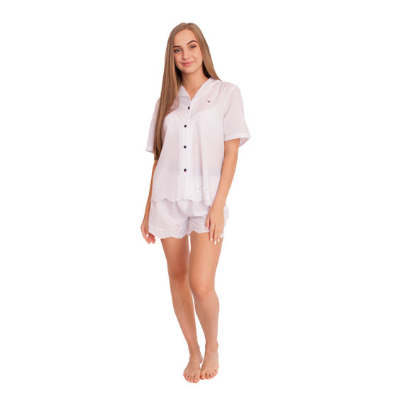 Damen-Schlafanzug Tommy Hilfiger weiß (UW0UW02322 YCD)