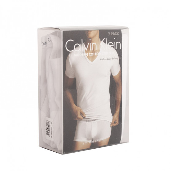 2PACK Herren T-Shirt Calvin Klein weiß (NB1089A-100)
