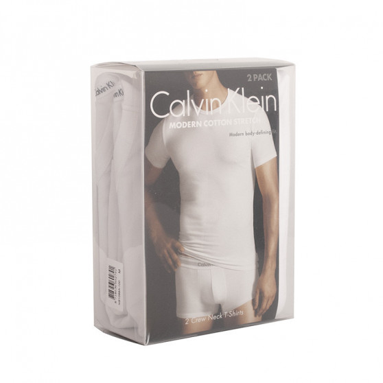 2PACK Herren T-Shirt Calvin Klein weiß (NB1088A-100)