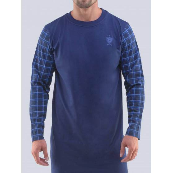 Herren Nachthemd Gino dunkelblau (79092)