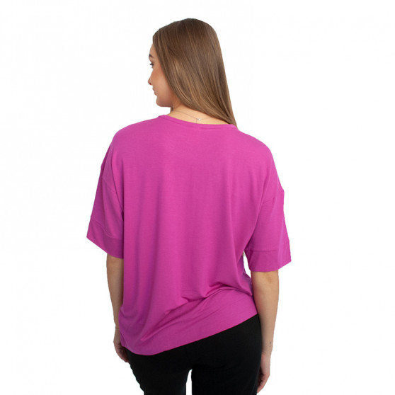 Damen-T-Shirt Calvin Klein dunkelrosa (QS6410E-BM6)