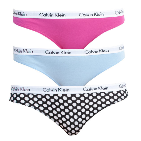 3PACK Damen Slips Calvin Klein mehrfarbig (QD3588E-AK3)