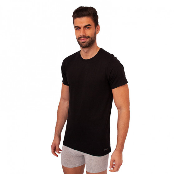 3PACK Herren T-Shirt Calvin Klein schwarz (NB4011E-001)