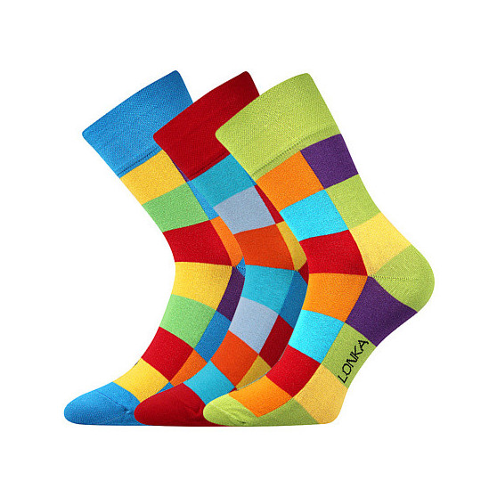 3PACK fröhliche Socken Lonka mehrfarbig (Decube)