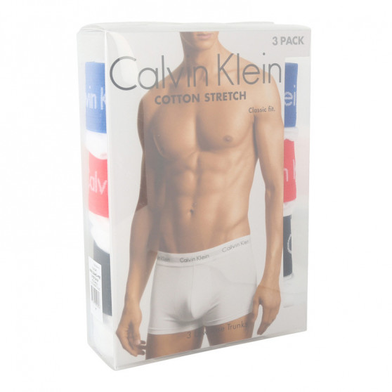 3PACK Herren Klassische Boxershorts Calvin Klein weiß (U2664G-M9E)