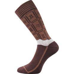 Witzige Herrensocken Lonka braun (Chocolate milk pánské)