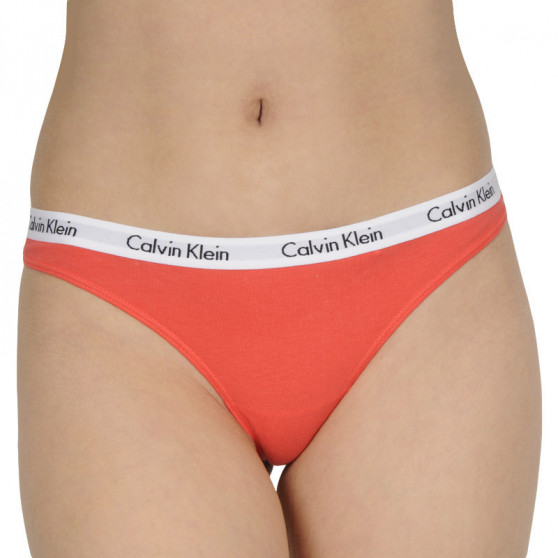 3PACK Damen Tangas Calvin Klein mehrfarbig (QD3587E-T7V)