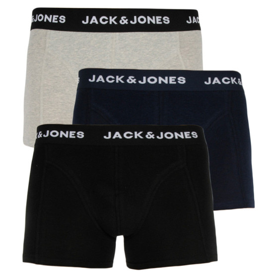 3PACK Herren Klassische Boxershorts Jack and Jones mehrfarbig (12160750)
