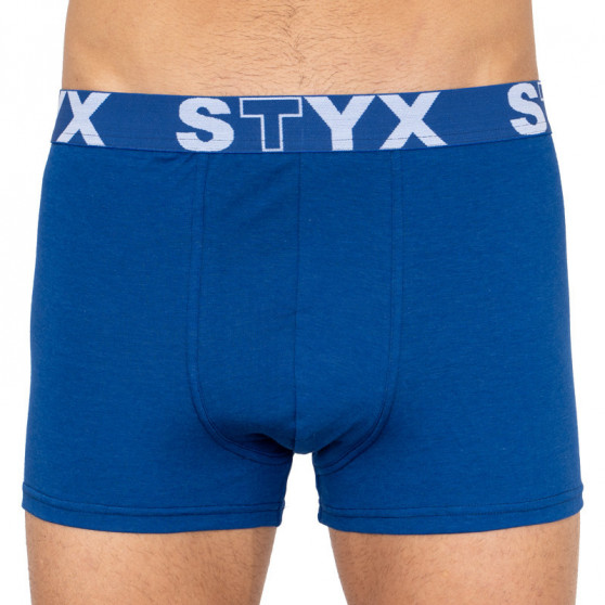 3PACK Herren Klassische Boxershorts Styx sportlicher Gummizug Übergröße blau (R9676869)