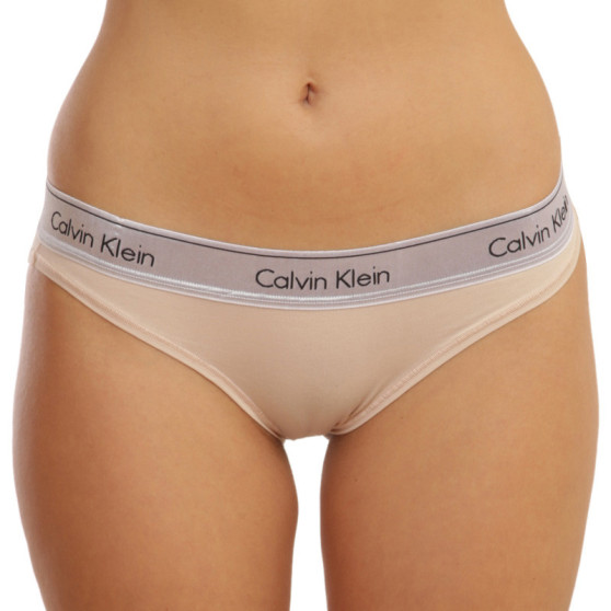 Damen Slips Calvin Klein beige (QF6133E-VJS)