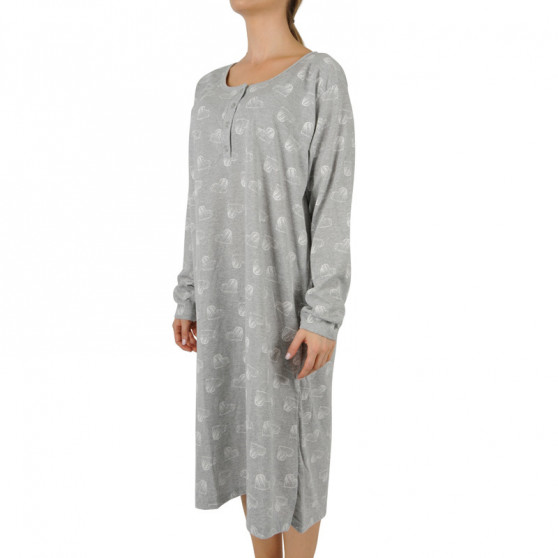 Damen Nachthemd La Penna übergroß grau (LAPH-88)