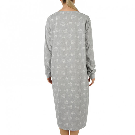 Damen Nachthemd La Penna übergroß grau (LAPH-88)
