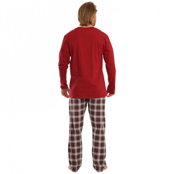 Herren Schlafanzug Gino übergroß rot (79111)