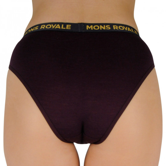 Damen Slips  Mons Royale merino burgundy (100044-1169-648)