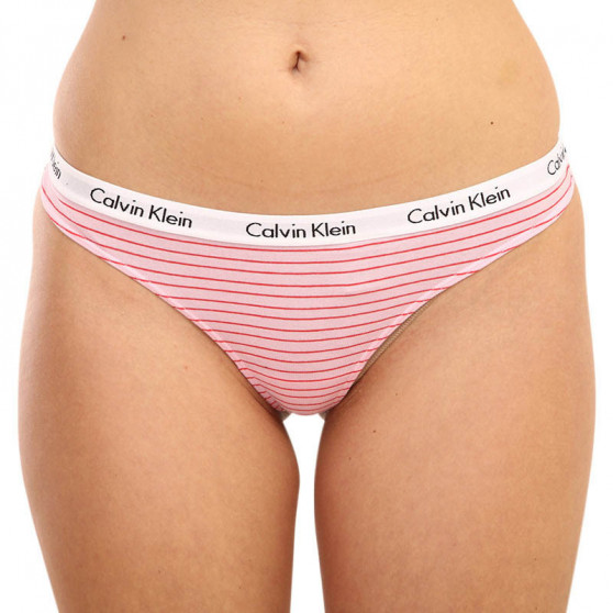 3PACK Damen Tangas Calvin Klein mehrfarbig (QD3587E-W5A)